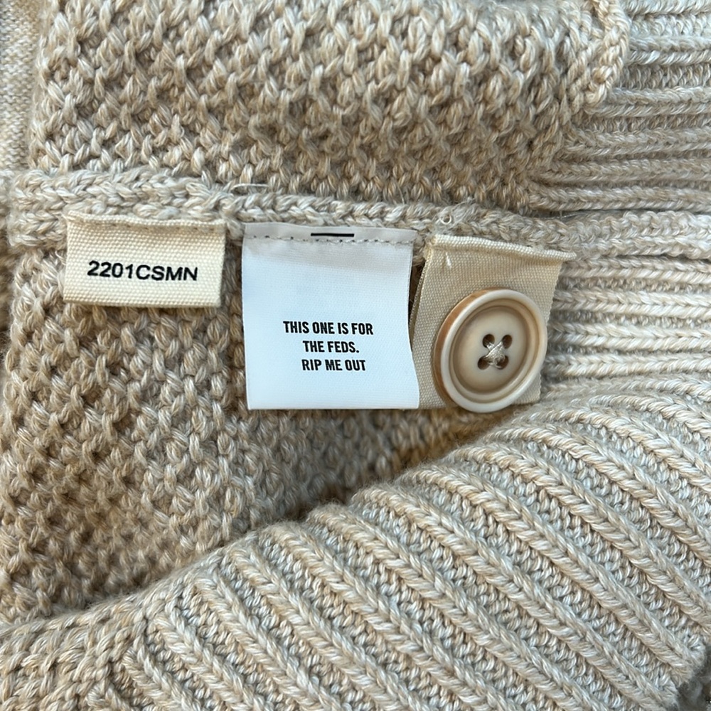 Taylor Stitch Cream Cardigan Sweater - Picture 11 of 13